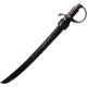 Cold Steel 1917 Hybrid Cutlass Sabre Sword, Left Handed, 30.38in Overall, 25in Blued Finish 1055HC Steel Blade, Brown Wood Handle, CHLT00005