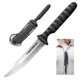 Cold Steel Bowie Spike, Black Faux G-10 Handle, Plain Edge w/ Sheath, CS-53NBS