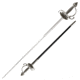 Cold Steel Cavalier Rapier, Black/Silver, 44 1/4in, CS-88FCR
