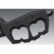 Cold Steel Chaos Kukri Fixed Blade Knife, 12.5in Plain Black SK-5 High Carbon, Black Aluminum Handle, CS-80NTK