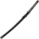 Cold Steel Gold Lion Katana Sword, 41.25in Overall, 30in Damascus Steel High Polish Blade, Black Rayskin Handle, CHLT00009