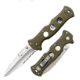 Cold Steel Gunsite Counter Point I Folding Knife, Limited Edition, 9in Overall, 4in Japanese AUS10A Spear Point Blade, Half Serrated, OD Green 5in Griv-Ex Handle, CS-10ABV1