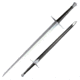 Cold Steel Hand-And-A-Half Sword, Leather/Wood Scabbard, CS-88HNH