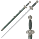 Cold Steel Jade Lion Gim, Cord Wrapped Handle, Plain Edge, CS-88RLG