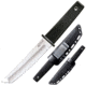 Cold Steel Kobun Fixed Blade Knife, Black Kraton Handle, Plain, CS-17T