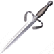 Cold Steel Large Parrying Dagger Knife, 13 satin finish 1055HC steel blade, Wire wrapped handle, 88EKA