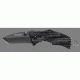 Cold Steel Micro Recon 1 Folding Knife, Japanese AUS 8A Stainless Steel w/Black Tuff-Ex Coating 2in Tanto Blade, Griv-Ex Style G-10 Handle, CS-27TDT