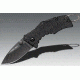 Cold Steel Micro Recon 1 Folding Knife, Japanese AUS 8A Stainless Steel w/Black Tuff-Ex Coating 2in Spear Point Blade, Griv-Ex Style G-10 Handle, CS-27TDS