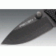 Cold Steel Micro Recon 1 Folding Knife, Japanese AUS 8A Stainless Steel w/Black Tuff-Ex Coating 2in Spear Point Blade, Griv-Ex Style G-10 Handle, CS-27TDS