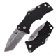 Cold Steel Micro Recon 1 Tanto Point Folding Knife, 2in, AUS-8A, Tanto Blade, Black Long G-10 Styled Griv-Ex Handle, CS-27DT