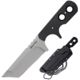 Cold Steel Mini Tac 6.5in Tanto Fixed Blade Neck Knife, Faux G-10 Handle, Plain Edge w/ Sheath, CS-49HTF