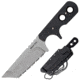 Cold Steel Mini Tac 6.5in Tanto Fixed Blade Neck Knife, Serrated, Japanese AUS8A Stainless Blade, Griv-Ex Handle, CS-49HTFS