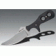 Cold Steel Mini Tac Skinner Fixed Blade Neck Knife, Black Faux G-10 handle, Plain, CS-49HSF