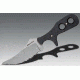 Cold Steel Mini Tac Skinner Fixed Blade Neck Knife, Black Faux G-10 handle, Serrated, CS-49HSFS