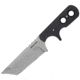 Cold Steel Mini Tac 6.5in Tanto Fixed Blade Neck Knife, Faux G-10 Handle, Plain Edge w/ Sheath, CS-49HTF