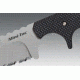 Cold Steel Mini Tac 6.5in Tanto Fixed Blade Neck Knife, Serrated, CS-49HTFS