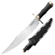 Cold Steel Natchez Bowie, O-1 High Carbon Steel 11.75in Blade, Polished Black Handle, CS-39LABMS