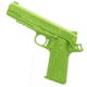 Cold Steel Rubber Training Pistol, 1911, Cocked and Locked, Green Colored Polypropyle, 8-5/8in. L x 1in. W x 5.75in. H, CS-92RGC11C