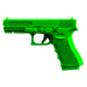 Cold Steel Rubber Training Pistol, #17, Green Colored Polypropylene, 8in. L x 1-1/8in. W x 5.3in. H 191978