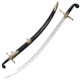 Cold Steel Shamshir, Black Faux Buffalo Horn, Leather Scabbard Sword, CS-88STS