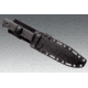 Cold Steel Survival Rescue Fixed Blade Knife, Black Kraton Handle, Plain, CS-38CSM