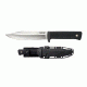Cold Steel SRK 10.75 inch San Mai Fixed Blade Knife w/Kray-Ex Grip, Black/Silver, CS-35AN