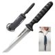 Cold Steel Tanto Spike, Black Faux G-10 Handle, Plain Edge w/ Sheath, CS-53NCT