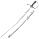 Cold Steel Training Saber, 32in Blade, Includes Steel Scabbard, 92BKTS