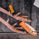 Cold Steel Ultimate Hunter, 3.5in Blade Length, American S35VN Steel Knife, Orange, CS-30URY