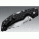 Cold Steel Voyager Folding Knife w/Griv-Ex Handle, 4in Clip Point Serrated Blade, Black, CS-29TLCCS