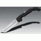 Cold Steel Voyager Folding Knife w/Griv-Ex Handle, 5.5in Tanto Smooth Blade, Black, CS-29TXCT