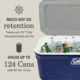 Coleman 316 Series 150-Quart Hard Cooler, Twiling/Red/White, CM1010810001-52