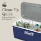 Coleman 316 Series 150-Quart Hard Cooler, Twiling/Red/White, CM1010810001-52
