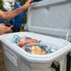 Coleman 316 Series 62-Quart Wheeled Hard Cooler - Ship In Own Container, Rock Gray/White/Rock Gray, CM1010810001-5
