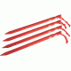 Coleman 9 in Heavy Duty Aluminum Tent Stakes, Set of 4 Stakes, Red 2000016450
