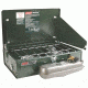 Coleman Guide Series 2 Burner Dual Fuel Camping Stove, Uses Coleman Liquid Fuel, Unleaded Gasoline, Green 3000003648