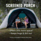 Coleman Tent 6 Person Screened Cabin Evergreen, 2000035608