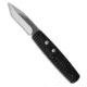 Colonial Knife Co. Colonial Knife Company Blackie Collins Tanto Automatic 2.75" Serr 106*DISC*, Black, 440, adult, BHQ-230667