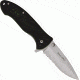 Colonial Quick Flick Folding Knife, 3.25in, Serrated, Black G10 Handle COL7005
