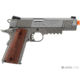 Colt 1911 Rail Gun CO2 Blowback, Full Metal, Silver w/Wood Colored Grip 180530