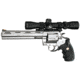 Colt Anaconda Hunter Revolver, .44 Remington Magnum, 8 in barrel, stainless steel frame, rubber combat grip, revolving chamber, red ramp front, rail rear, 6 round cylinder, Anaconda Hunter-1-FRRMPG