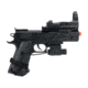 Colt Licensed MK IV Spring Powered Airsoft Pistol w/ Laser and Red Dot, Target Package, Black, Small, 18366 / 18356