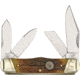 Colt Railsplitter Folding Knife,Clip/Spear/Sheepsfoot/Spey Blade, Stag Bone Handle CT203