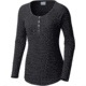 Columbia Along the Gorge Thermal Henley Long Sleeve Top - Women's-Black-Large