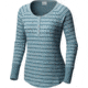 Columbia Along the Gorge Thermal Henley Long Sleeve Top - Women's-Stone Blue-X-Small