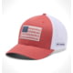 Columbia Mesh Tree Flag Ball Cap, Washed Red, Large/Extra Large, 1837101643-643-L/XL