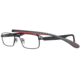 Columbia Cumberland Single Vision Prescription Eyeglasses - Frame Black/Black/Red-Blk, Size 53/16mm CBCUMBERLAND03