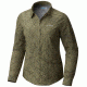 Columbia Featherweight Hike W Long Sleeve Shirt - Womens, Cypress Topo Print, Gravel, L 1773431316L