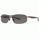 Columbia JET STREAM 300 Sunglasses - Frame Shiny Brown/Black, Lens Color Grey, Size 63/17mm CBJETSTRM30004