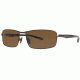 Columbia JET STREAM 400 Sunglasses - Frame Dark Brown/Black, Lens Color Brown, Size 64/17mm CBJETSTRM40003